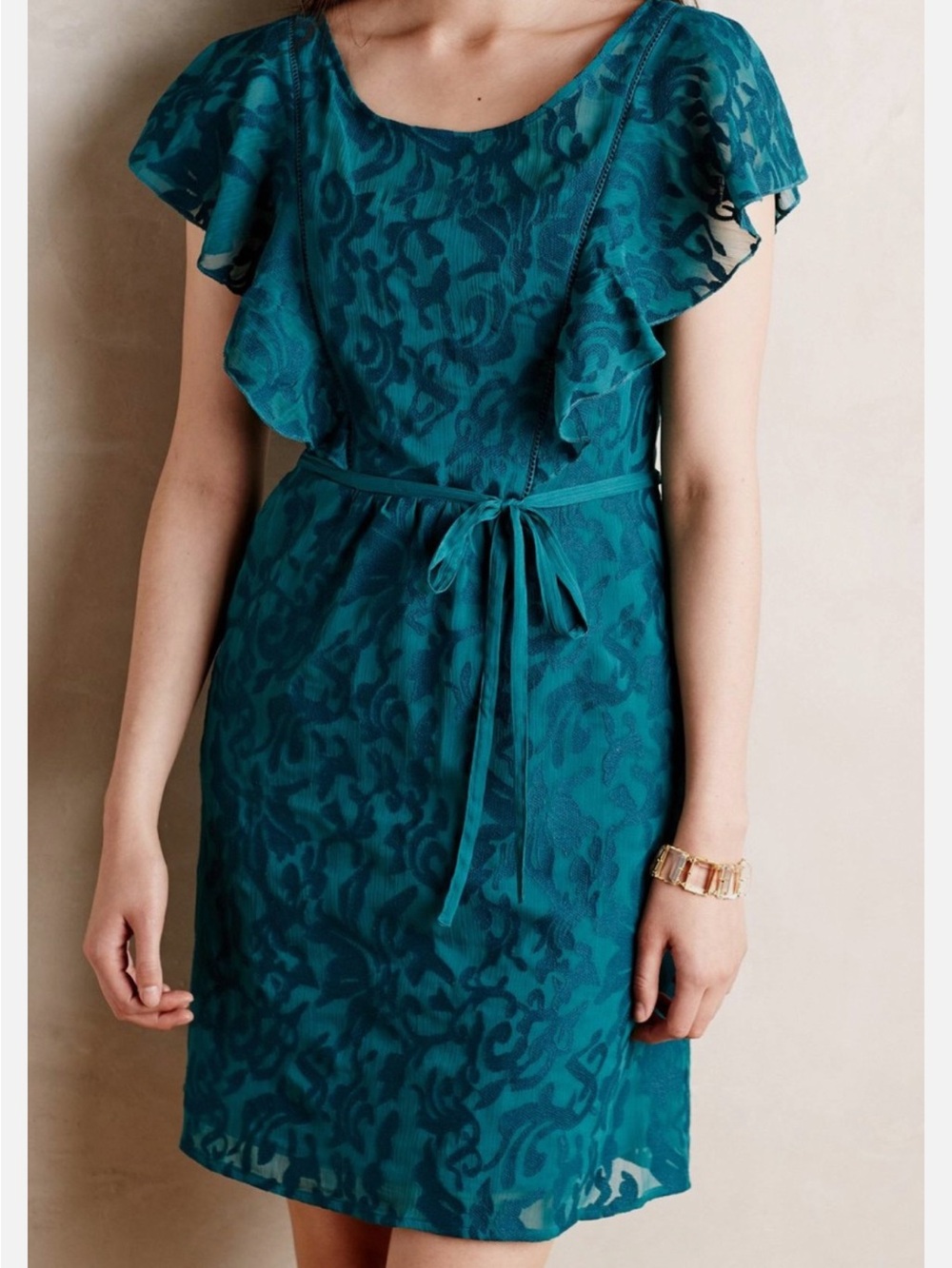 Moulinette Soeurs Teal Midi Dress